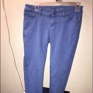 Blue denim skinny pants